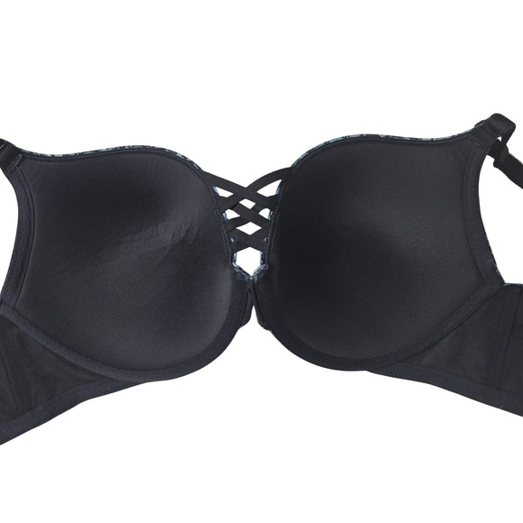 Torrid Bra 40DD XO Plunge Push Up Padded Underwire Crisscross 360 Back Smoothing - Picture 3 of 7